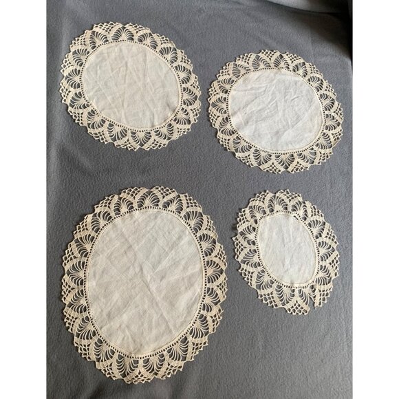 Other - Vintage Handmade Lace Doilies Set of 4